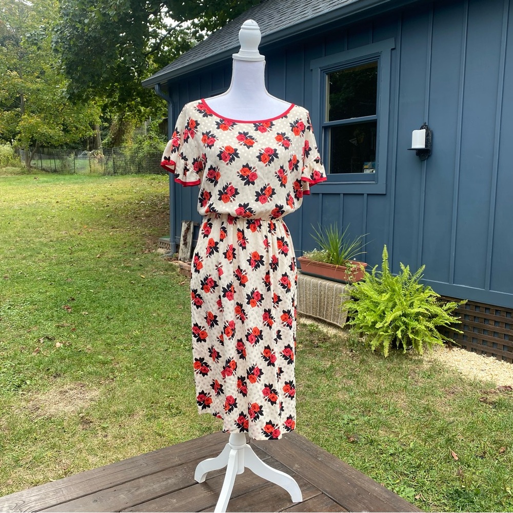 80/90s Yves Saint Laurent silk dress